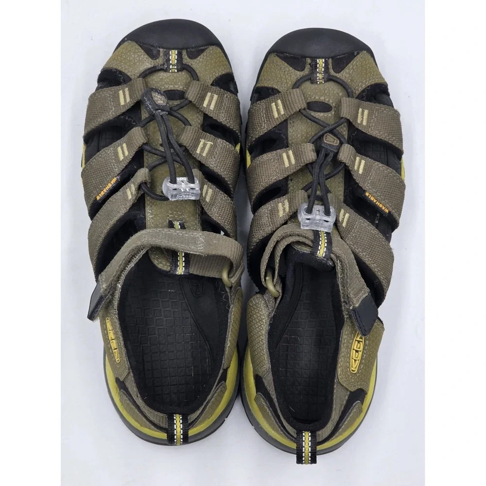 KEEN Newport Kids Size 3 Big Kids Green Water Sandals Closed Toe